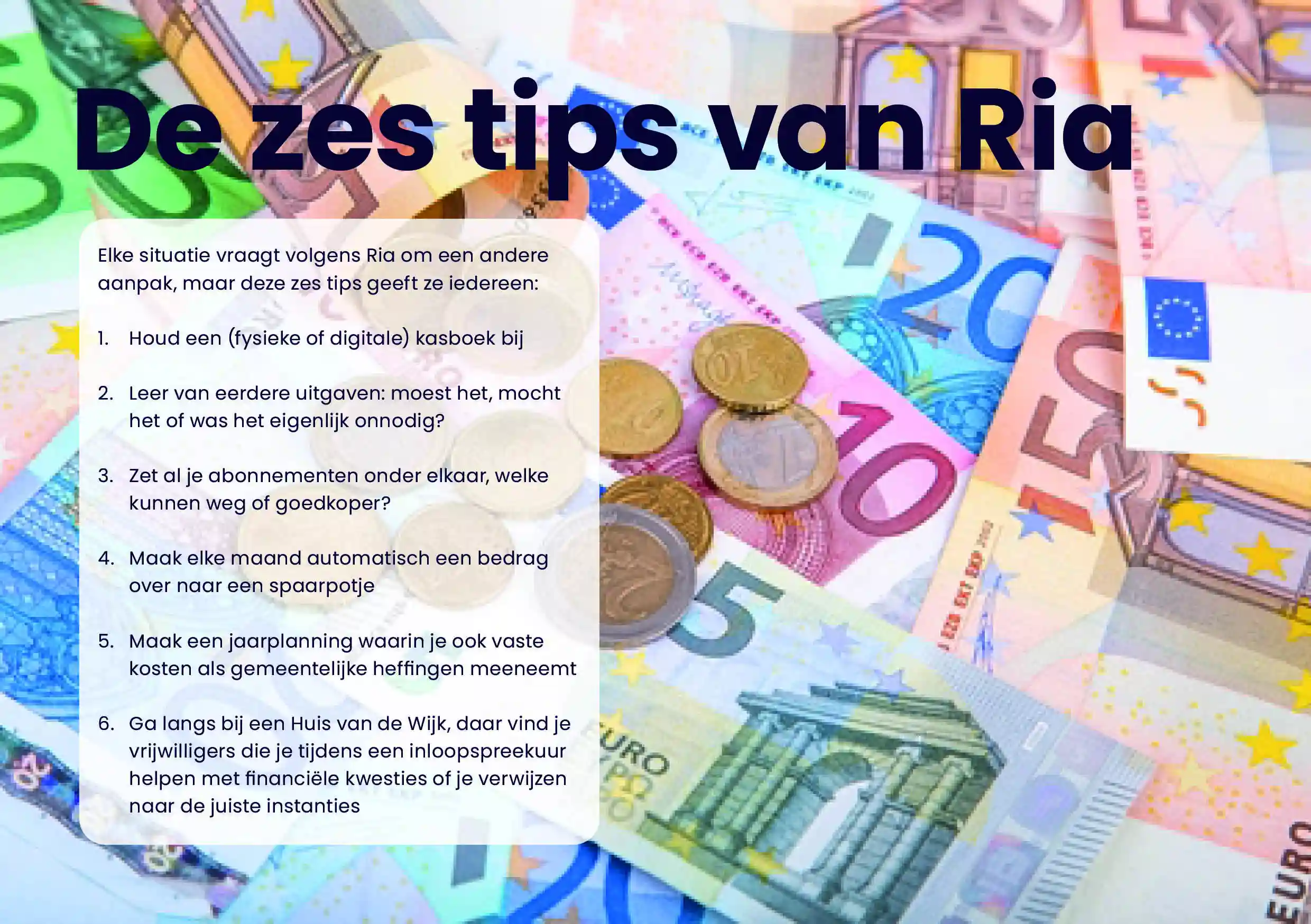 De Zes Tips Van Ria