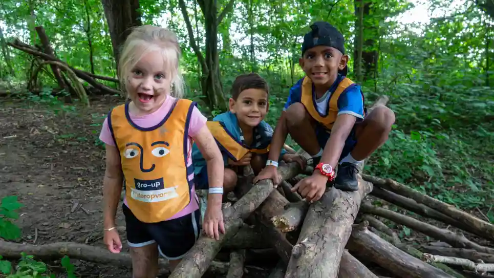 Medina, Noah en Naseam op de camping in Dordrecht Medina, Noah en Naseam op de camping in Dordrecht