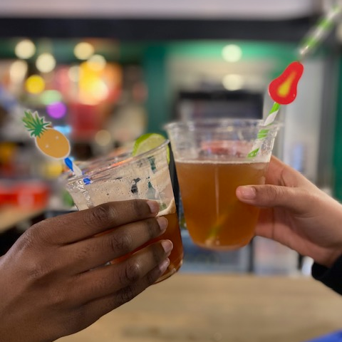 gro-up Glamour Girls Party bij jongerencentrum The Point in Bergschenhoek