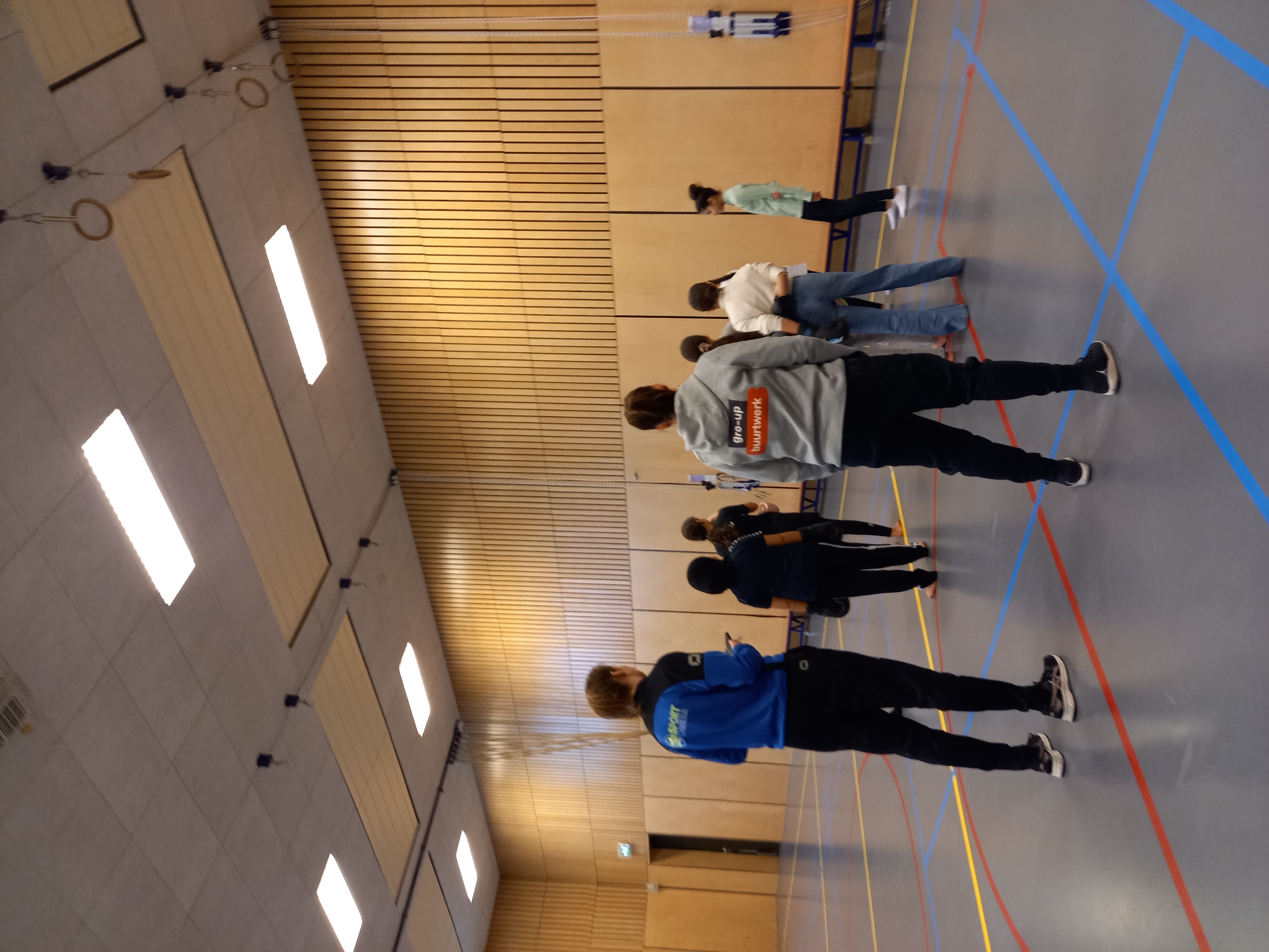 Een binnensportactiviteit van gro-up buurtwerk in Krimpen aan den IJssel