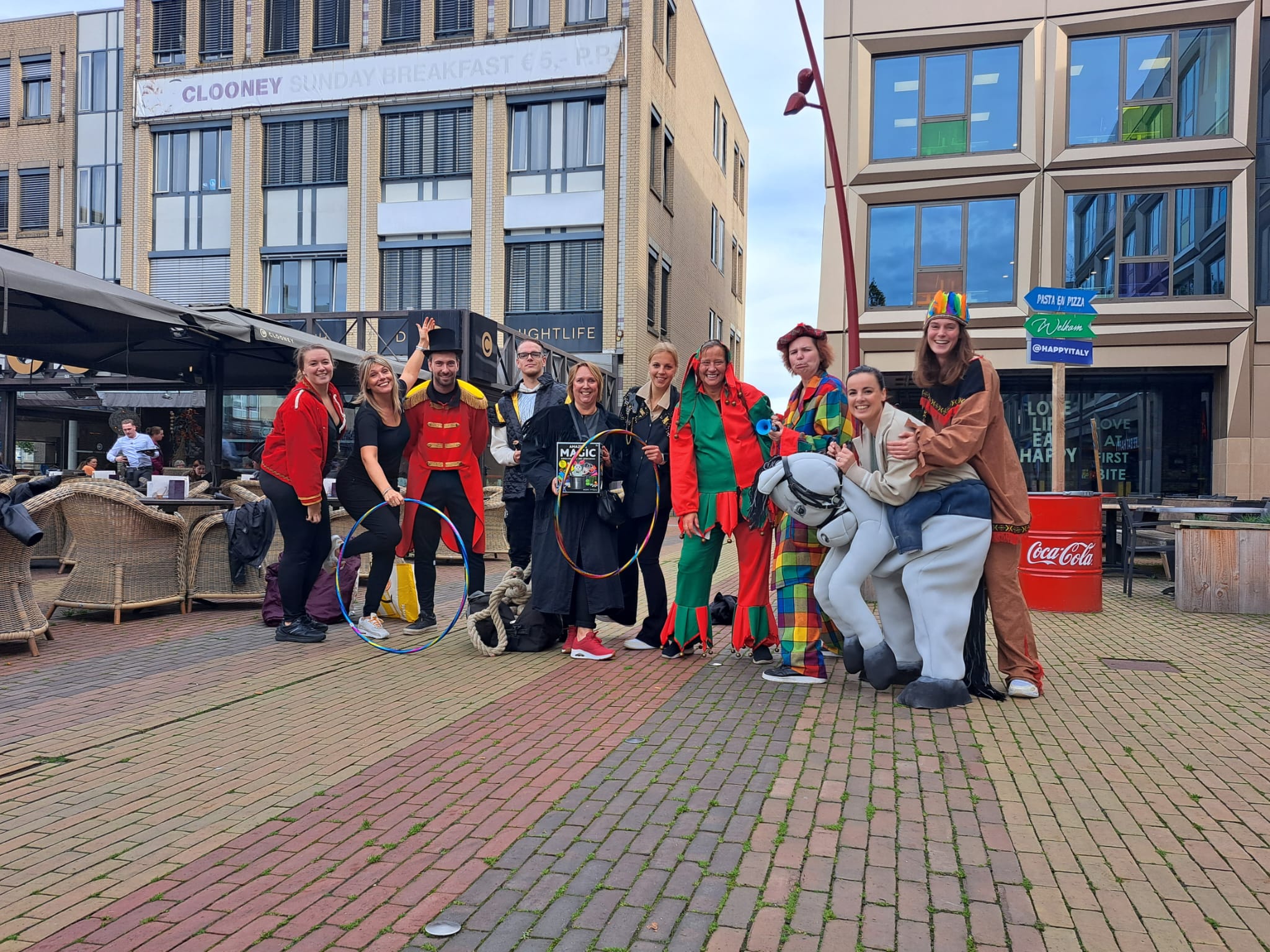 gro-up medewerkers van Zoetermeer met vossenjacht