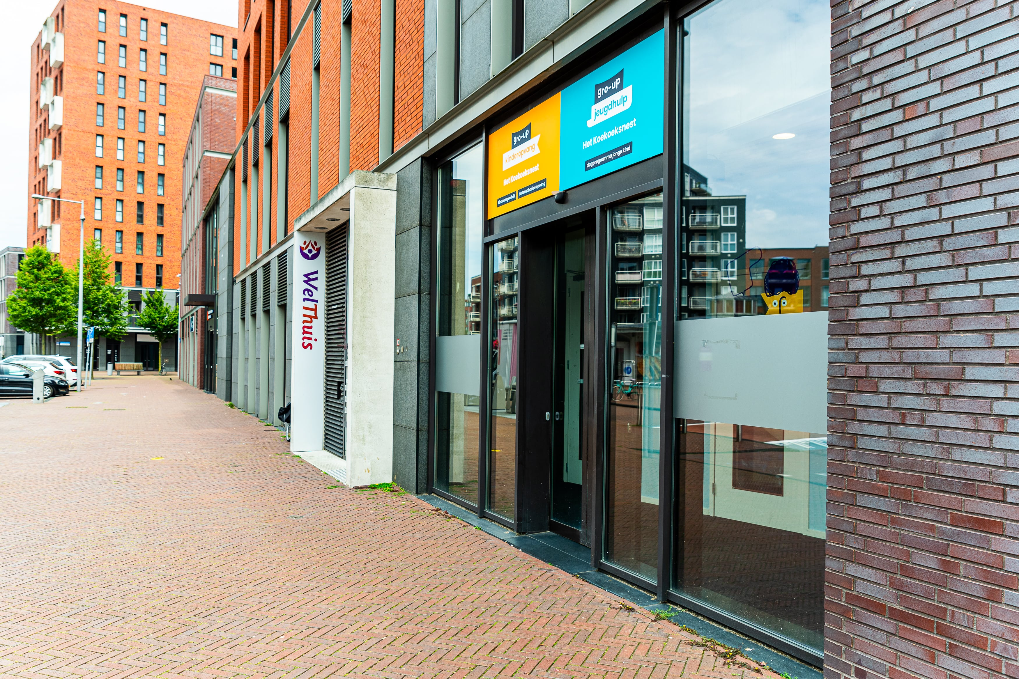 De ingang van BSO Het Koekoeksnest van gro-up