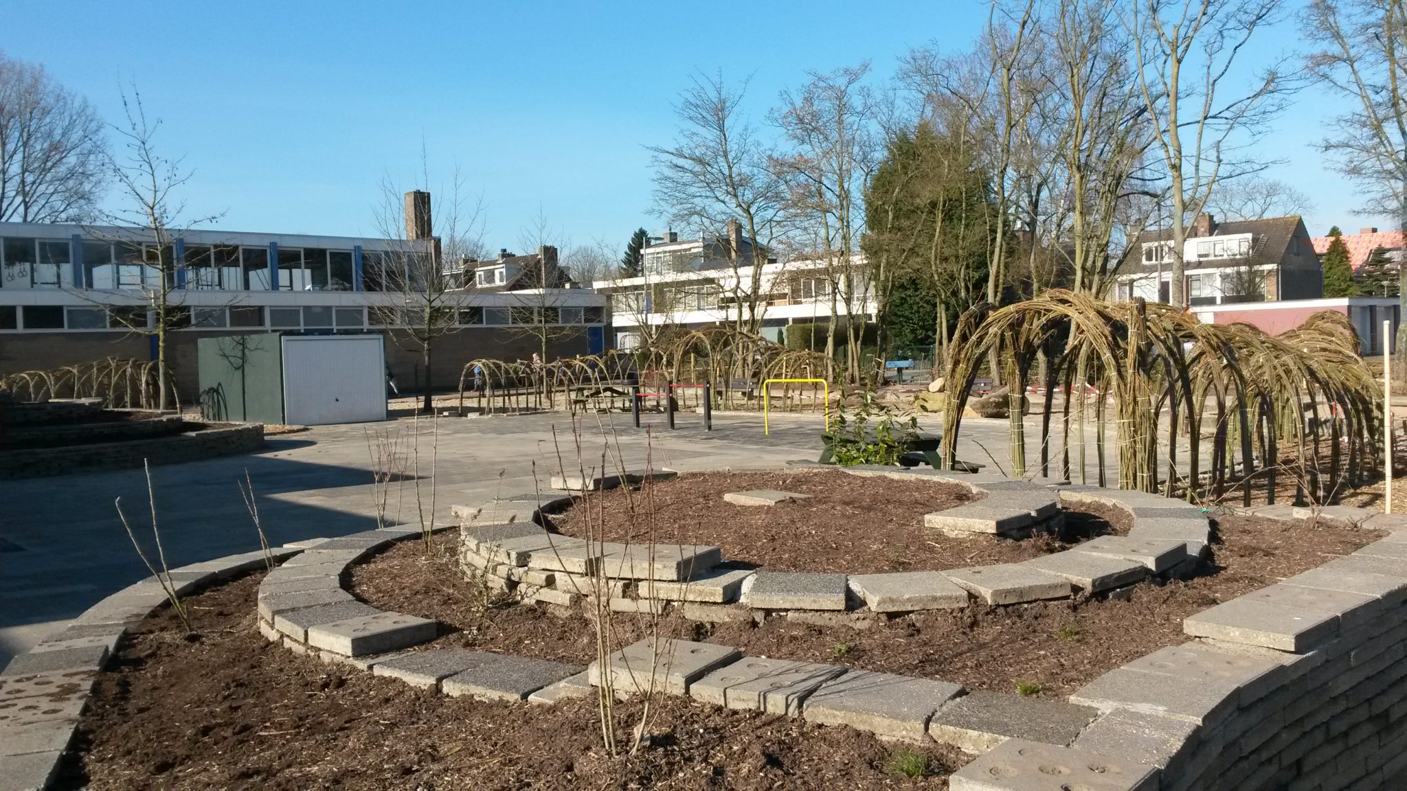 De buitenruimte van peuteropvang Didjeridoe van gro-up