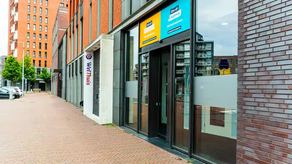 Kinderdagverblijf Het Koekoeksnest De ingang van gro-up kinderdagverblijf Het Koekoeksnest