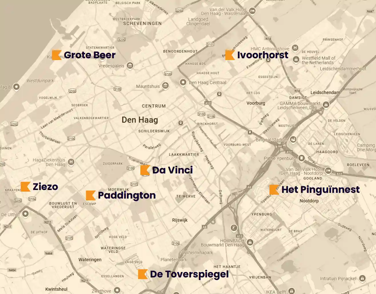 Kaart Met Gro Up Locaties Voor De Ouder En Kindochtenden Kaart Met Gro Up Locaties Voor De Ouder En Kindochtenden