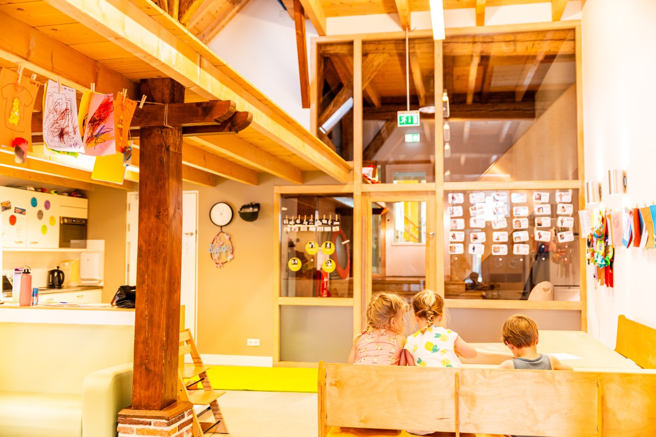 Kinderen op buitenschoolse opvang Boerderij De Balije van gro-up